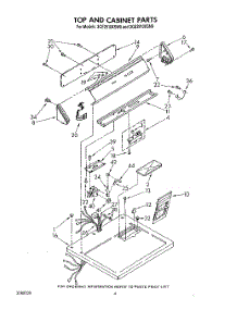 03 - Section parts for Whirlpool Dryer 3CE2910XSW0 from AppliancePartsPros.com