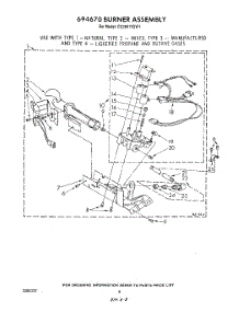 05 - 694670 Burner, Wiring Harness parts for Whirlpool Dryer CG2951XSW1 from AppliancePartsPros.com