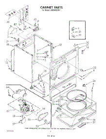02 - Section parts for Whirlpool Dryer LE6090XSW1 from AppliancePartsPros.com