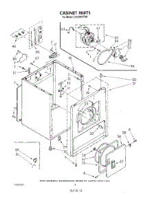 03 - Section parts for Whirlpool Dryer LE5320XTW0 from AppliancePartsPros.com