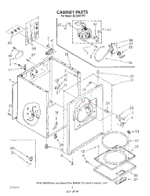 03 - Section parts for Whirlpool Dryer EL5030VL0 from AppliancePartsPros.com