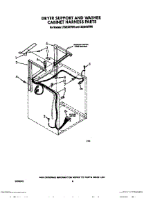 06 - Dryer Support And Washer Cabinet Ha parts for Whirlpool Washer Dryer Combo LT5004XVW0 from AppliancePartsPros.com