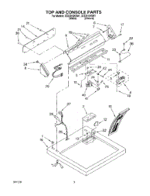 02 - Section parts for Whirlpool Dryer 3CE2910XSN1 from AppliancePartsPros.com