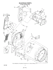 04 - Section parts for Kitchenaid Dryer KEYE650VWH0 from AppliancePartsPros.com