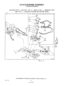 05 - 694670 Burner parts for Kitchenaid Dryer KGYE650VAL0 from AppliancePartsPros.com