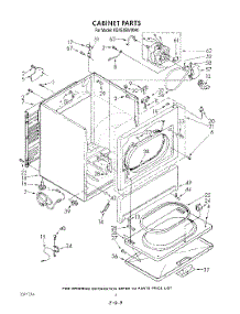03 - Cabinet parts for Kitchenaid Dryer KGYE950VTO0 from AppliancePartsPros.com