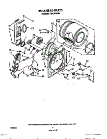 05 - Bulkhead parts for Whirlpool Dryer TGDL600WN0 from AppliancePartsPros.com