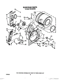 05 - Bulkhead parts for Whirlpool Dryer TGDL660WN0 from AppliancePartsPros.com