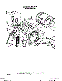04 - Section parts for Whirlpool Dryer LE7000XTG0 from AppliancePartsPros.com