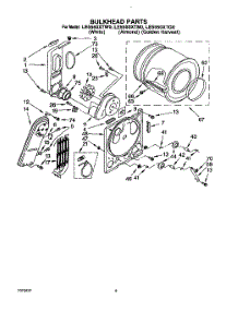 04 - Section parts for Whirlpool Dryer LE5550XTG0 from AppliancePartsPros.com