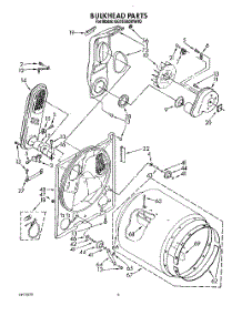 04 - Bulkhead, 694670 Burner parts for Kitchenaid Dryer KGYE560WPL0 from AppliancePartsPros.com