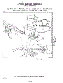 05 - 694670 Burner parts for Kitchenaid Dryer KGYE660WPL0 from AppliancePartsPros.com