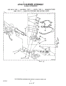 05 - 694670 Burner parts for Kitchenaid Dryer KGYE860WPL0 from AppliancePartsPros.com