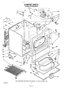 03 - Cabinet parts for Kitchenaid Dryer KGYE860WTO0 from AppliancePartsPros.com