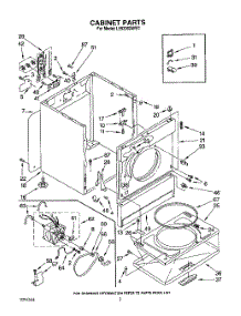 02 - Section parts for Whirlpool Dryer LE9200XWW1 from AppliancePartsPros.com