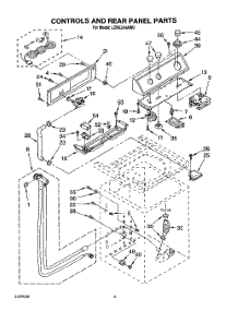 03 - Controls And Rear Panel parts for Whirlpool Washer LCR5244AN0 from AppliancePartsPros.com