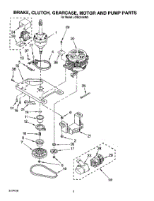 06 - Brake, Clutch, Gearcase, Motor And Pump parts for Whirlpool Washer LCR5244AN0 from AppliancePartsPros.com