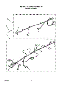 08 - Wiring Harness parts for Whirlpool Washer LCR5244AN0 from AppliancePartsPros.com