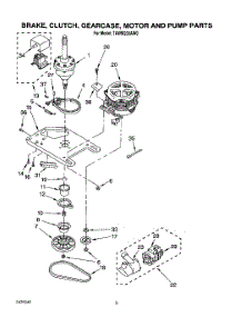 06 - Brake, Clutch, Gearcase, Motor And Pump parts for Whirlpool Washer TAWM200AN0 from AppliancePartsPros.com