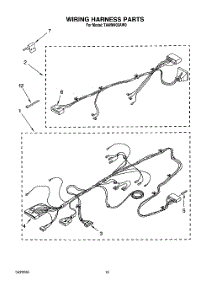 08 - Wiring Harness parts for Whirlpool Washer TAWM400AN0 from AppliancePartsPros.com