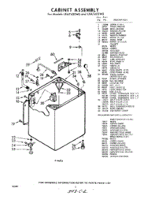 02 - Cabinet parts for Whirlpool Washer LXA7400W0 from AppliancePartsPros.com