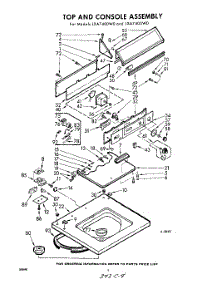 04 - Top And Console parts for Whirlpool Washer LXA7405W0 from AppliancePartsPros.com