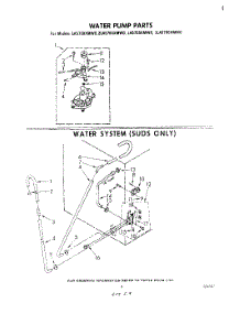 06 - Water Pump , Water System (Suds Only) parts for Whirlpool Washer LA5705XMW0 from AppliancePartsPros.com