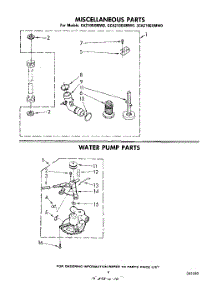 07 - Miscellaneous , Water Pump parts for Whirlpool Washer CA2100XMW0 from AppliancePartsPros.com