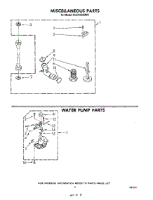 07 - Miscellaneous , Water Pump parts for Whirlpool Washer 3CA2100XMW1 from AppliancePartsPros.com