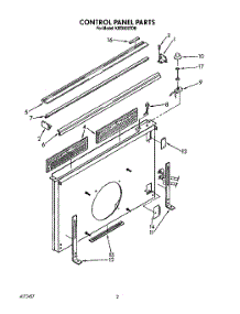 02 - Section parts for Kitchenaid Hood KIVD800TOB from AppliancePartsPros.com