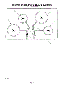 02 - Section parts for Kitchenaid Cooktop KECT305SWH0 from AppliancePartsPros.com