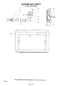 04 - Section parts for Kitchenaid Cooktop KECS100SWH1 from AppliancePartsPros.com