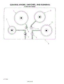 02 - Section parts for Kitchenaid Cooktop KECT365SBL1 from AppliancePartsPros.com