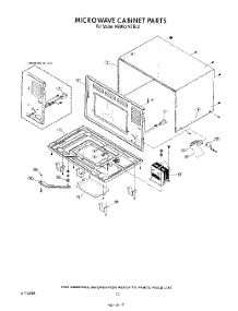 10 - Microwave Cabinet parts for Kitchenaid Oven KEMS376TAL1 from AppliancePartsPros.com