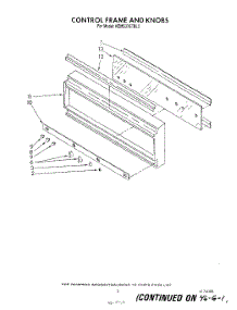 03 - Control Frame And Knobs parts for Kitchenaid Oven KEMS376TWH1 from AppliancePartsPros.com