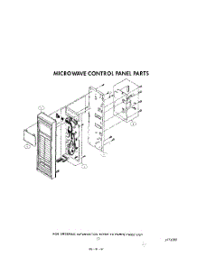 13 - Microwave Control Panel parts for Kitchenaid Oven KEMS376TWH1 from AppliancePartsPros.com