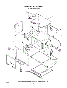 05 - Lower Oven parts for Kitchenaid Oven KEBS277WBL3 from AppliancePartsPros.com
