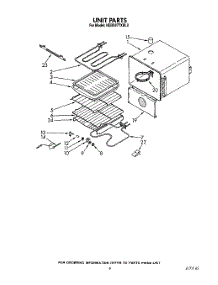 07 - Unit parts for Kitchenaid Oven KEBS277XAL0 from AppliancePartsPros.com