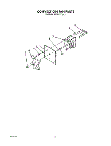 07 - Convection Fan parts for Kitchenaid Oven KEBS177XAL0 from AppliancePartsPros.com