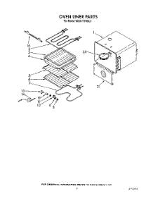 06 - Oven Liner parts for Kitchenaid Oven KEBS177WBL3 from AppliancePartsPros.com