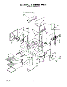 10 - Cabinet And Stirrer, Optional parts for Kitchenaid Oven KEMS378XAL0 from AppliancePartsPros.com