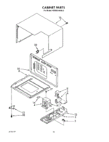 11 - Cabinet parts for Kitchenaid Oven KEMS378XAL0 from AppliancePartsPros.com