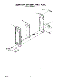 13 - Microwave Control Panel parts for Kitchenaid Oven KEMS378XBL0 from AppliancePartsPros.com