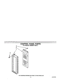 10 - Control Panel parts for Kitchenaid Oven KEMI371XBL1 from AppliancePartsPros.com