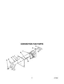 04 - Convection Fan parts for Kitchenaid Oven KEBS277XAL3 from AppliancePartsPros.com