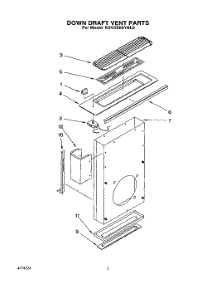 02 - Section parts for Kitchenaid Hood KSVD060YBL0 from AppliancePartsPros.com
