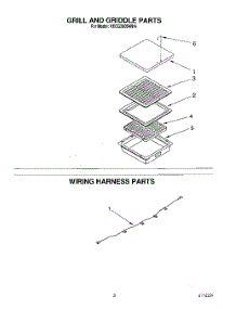 03 - Grill And Griddle, Wiring Harness parts for Kitchenaid Cooktop KECG260SAL4 from AppliancePartsPros.com