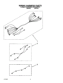 03 - Section parts for Kitchenaid Cooktop KECC500WBL2 from AppliancePartsPros.com
