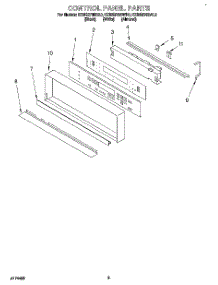 03 - Control Panel, Literature parts for Kitchenaid Oven KEMS378BWH0 from AppliancePartsPros.com