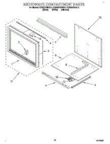 08 - Microwave Compartment parts for Kitchenaid Oven KEMS378BWH0 from AppliancePartsPros.com